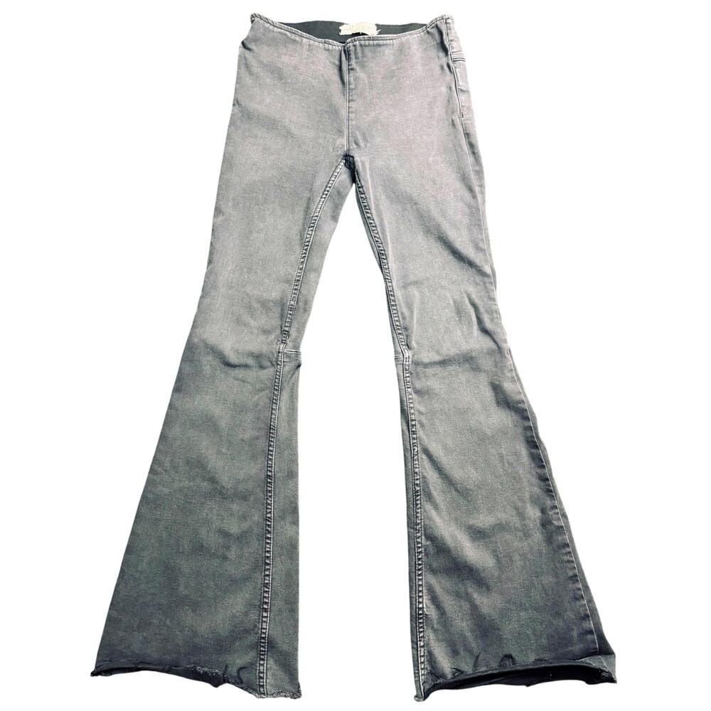 Free People Denim Penny Pull-On Flare Jeans, Women's Size 27R